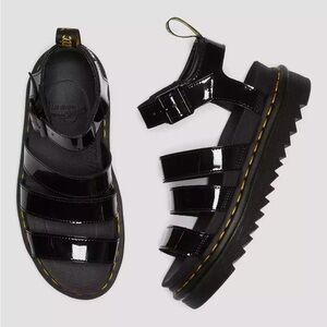 Dr. Martens Blaire Patent Leather Strap Sandals